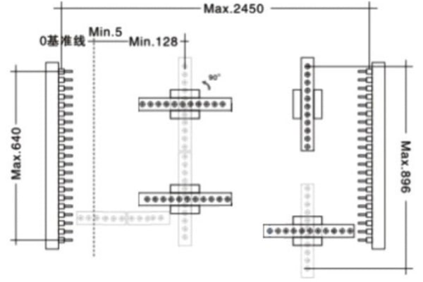 DW-422重型全自動(dòng)四排鉆線框圖